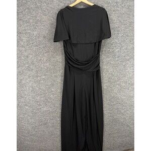 Zapelle Jumpsuit Women L Large Black Zipper Straight Short Sleeve Casual Solid